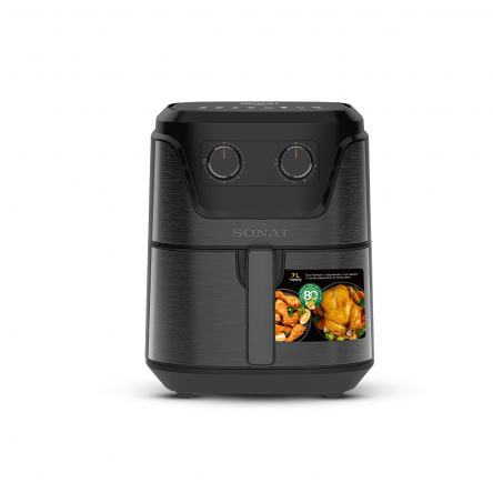 Sonai Air Fryer – Cook Master Pro Classic – MAR-710 , Black Color ,2000 Watt , 7L , 60 Minutes Timer Sonai Air Fryer – Cook Master Pro Classic – MAR-710 , Black Color ,2000 Watt , 7L , 60 Minutes Timer