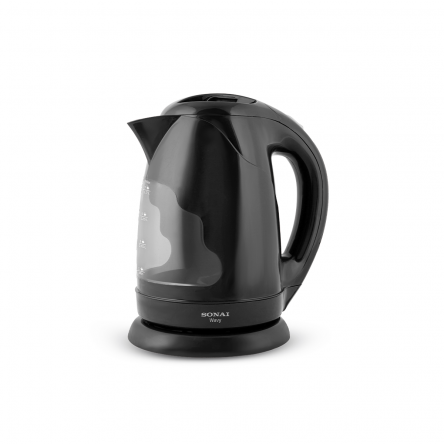 Sonai Kettle Wavy , MAR-3970 , 2200 Watt 1.7L Bright LED lights , Black Color Sonai Kettle Wavy , MAR-3970 , 2200 Watt 1.7L Bright LED lights , Black Color