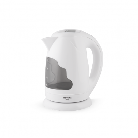 Sonai Kettle Wavy , MAR-3970 , 2200 Watt 1.7L Bright LED lights ,White Color Sonai Kettle Wavy , MAR-3970 , 2200 Watt 1.7L Bright LED lights ,White Color